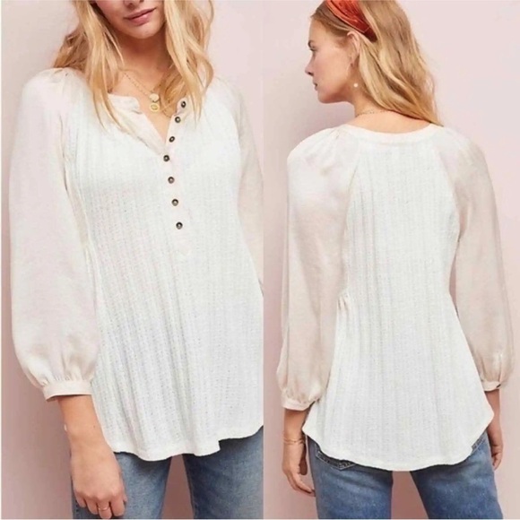 Anthropologie Meadow Rue Kersee Top Size Medium - Picture 1 of 7